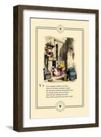 Little Lily's Alphabet: Very Naughty Children-Oscar Pletsch-Framed Art Print