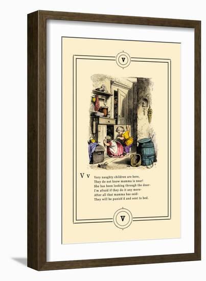 Little Lily's Alphabet: Very Naughty Children-Oscar Pletsch-Framed Art Print