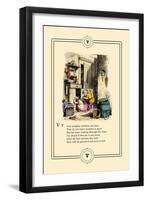 Little Lily's Alphabet: Very Naughty Children-Oscar Pletsch-Framed Art Print