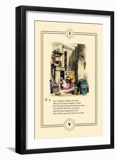 Little Lily's Alphabet: Very Naughty Children-Oscar Pletsch-Framed Art Print