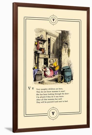 Little Lily's Alphabet: Very Naughty Children-Oscar Pletsch-Framed Art Print