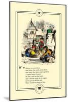 Little Lily's Alphabet: Winter is Everywhere-Oscar Pletsch-Mounted Art Print