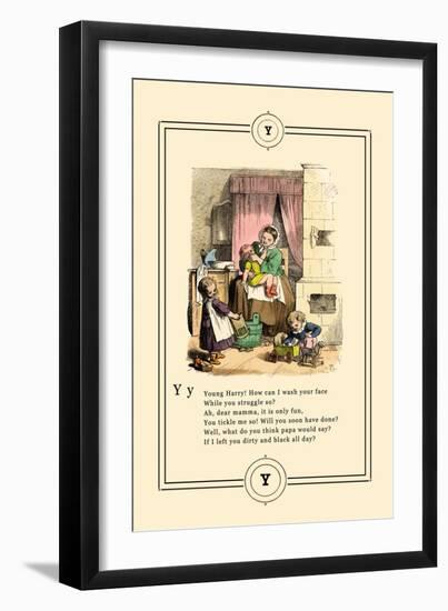 Little Lily's Alphabet: Young Harry!-Oscar Pletsch-Framed Art Print