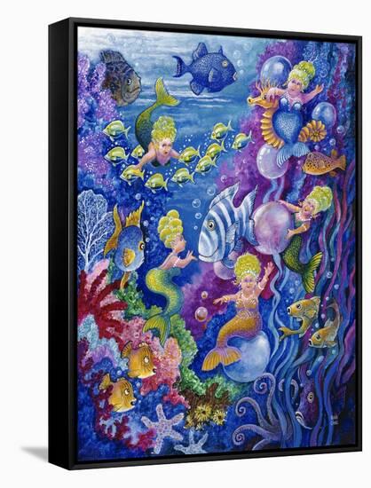 Little Little Mermaid-Bill Bell-Framed Stretched Canvas