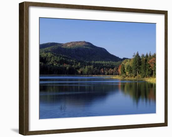 Little Long Pond and Penobscot Mountain, Maine, USA-Jerry & Marcy Monkman-Framed Photographic Print