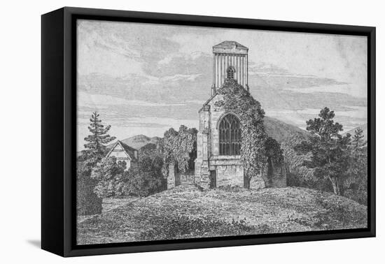 'Little Malvern Church', c1850-Baxter-Framed Stretched Canvas