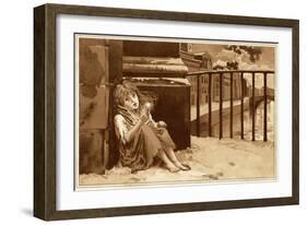 Little Match-Seller Girl-Alice Havers-Framed Art Print