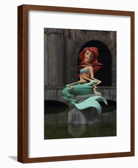 Little Mermage-Banksy-Framed Giclee Print