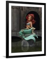 Little Mermage-Banksy-Framed Giclee Print