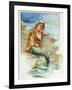 Little Mermaid, by Hans Christian Andersen (1805-75)-E.s. Hardy-Framed Giclee Print