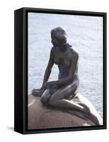 Little Mermaid, Copenhagen, Denmark, Scandinavia, Europe-Frank Fell-Framed Stretched Canvas