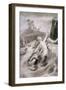 Little Mermaid, Illustration by Lorenz Frolich-null-Framed Giclee Print