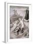 Little Mermaid, Illustration by Lorenz Frolich-null-Framed Giclee Print