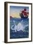 Little Mermaid, Illustration by Lorenz Frolich-null-Framed Giclee Print