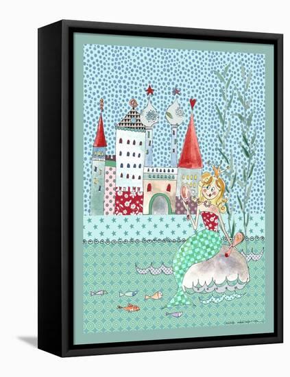 Little Mermaid Print A-Effie Zafiropoulou-Framed Stretched Canvas