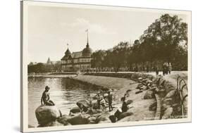 Little Mermaid Statue, Copenhagen, Denmark-null-Stretched Canvas