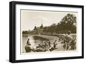 Little Mermaid Statue, Copenhagen, Denmark-null-Framed Art Print