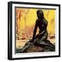 Little Mermaid Statue in Copenhagen-McConnell-Framed Giclee Print