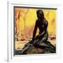 Little Mermaid Statue in Copenhagen-McConnell-Framed Giclee Print