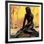 Little Mermaid Statue in Copenhagen-McConnell-Framed Giclee Print