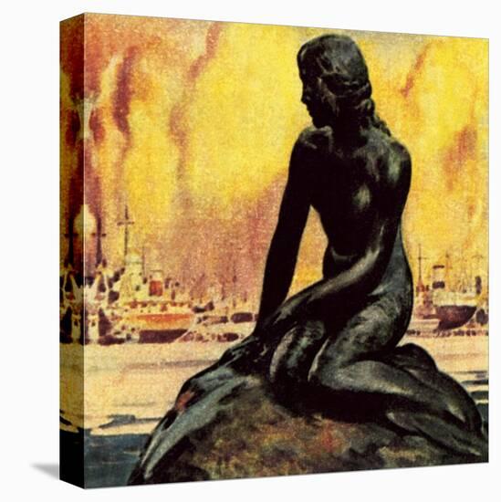 Little Mermaid Statue in Copenhagen-McConnell-Stretched Canvas
