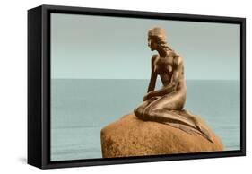 Little Mermaid Statue-null-Framed Stretched Canvas