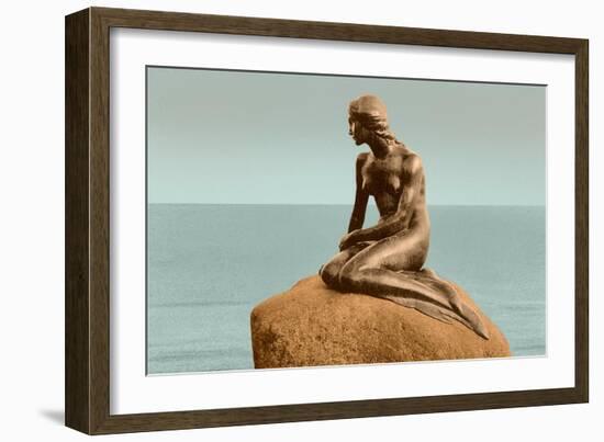 Little Mermaid Statue-null-Framed Art Print