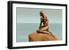 Little Mermaid Statue-null-Framed Art Print