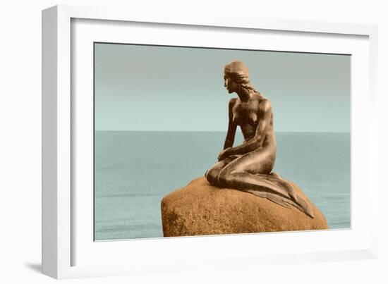 Little Mermaid Statue-null-Framed Art Print