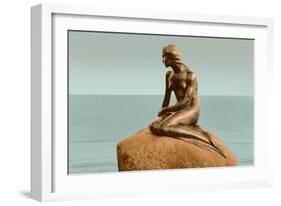 Little Mermaid Statue-null-Framed Art Print