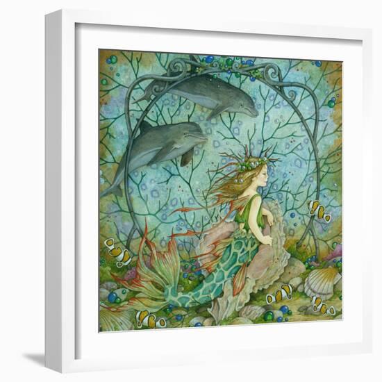 Little Mermaid-Linda Ravenscroft-Framed Giclee Print