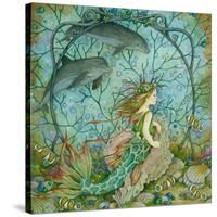 Little Mermaid-Linda Ravenscroft-Stretched Canvas