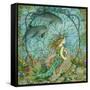 Little Mermaid-Linda Ravenscroft-Framed Stretched Canvas