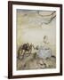 Little Miss Muffet-Arthur Rackham-Framed Giclee Print