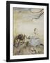 Little Miss Muffet-Arthur Rackham-Framed Giclee Print