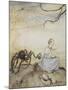 Little Miss Muffet-Arthur Rackham-Mounted Giclee Print