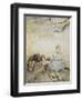 Little Miss Muffet-Arthur Rackham-Framed Giclee Print