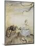 Little Miss Muffet-Arthur Rackham-Mounted Giclee Print