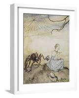 Little Miss Muffet-Arthur Rackham-Framed Giclee Print