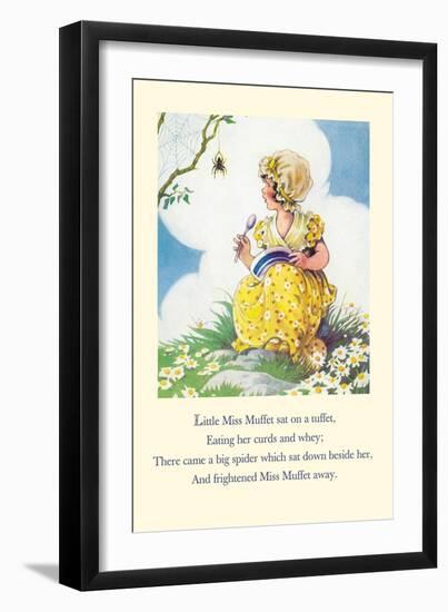 Little Miss Muffet-null-Framed Art Print