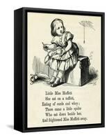 Little Miss Muffet-T. Dalziel-Framed Stretched Canvas