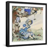 Little Miss Muffet-Jesus Blasco-Framed Giclee Print