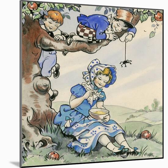 Little Miss Muffet-Jesus Blasco-Mounted Giclee Print