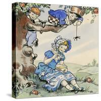 Little Miss Muffet-Jesus Blasco-Stretched Canvas