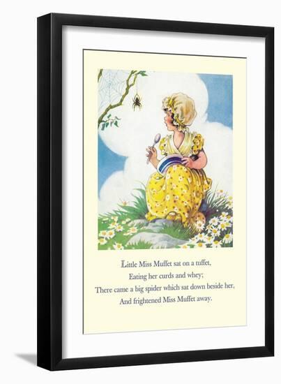 Little Miss Muffet-null-Framed Art Print