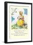 Little Miss Muffet-null-Framed Art Print