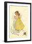 Little Miss Muffett-Maud Humphrey-Framed Art Print