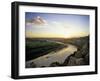 Little Missouri River at Sunset in Theodore Roosevelt National Park, North Dakota, USA-Chuck Haney-Framed Photographic Print