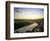 Little Missouri River at Sunset in Theodore Roosevelt National Park, North Dakota, USA-Chuck Haney-Framed Photographic Print