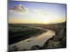 Little Missouri River at Sunset in Theodore Roosevelt National Park, North Dakota, USA-Chuck Haney-Mounted Photographic Print